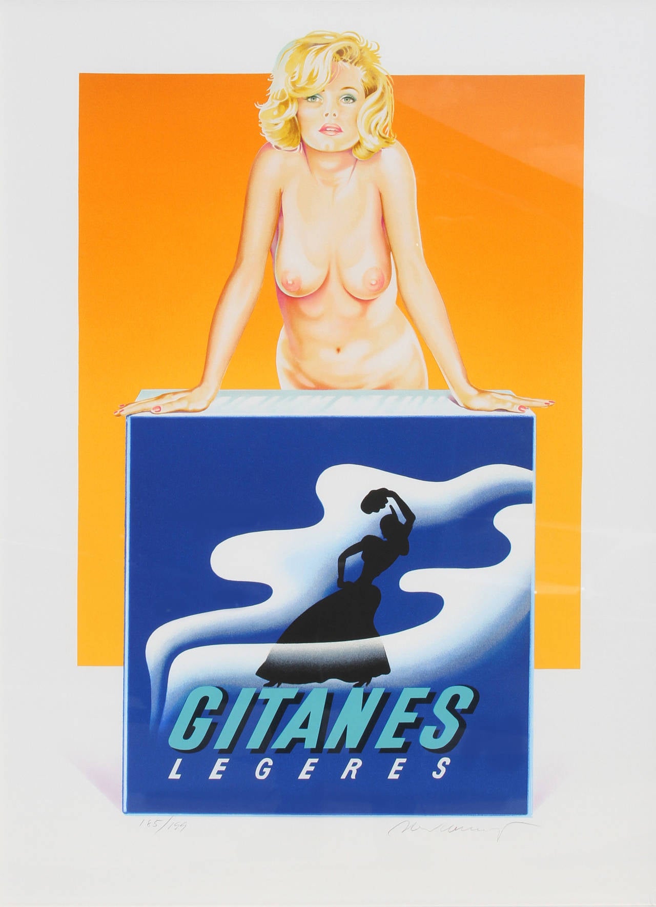 Gitanes, Pop Art Lithograph by Mel Ramos