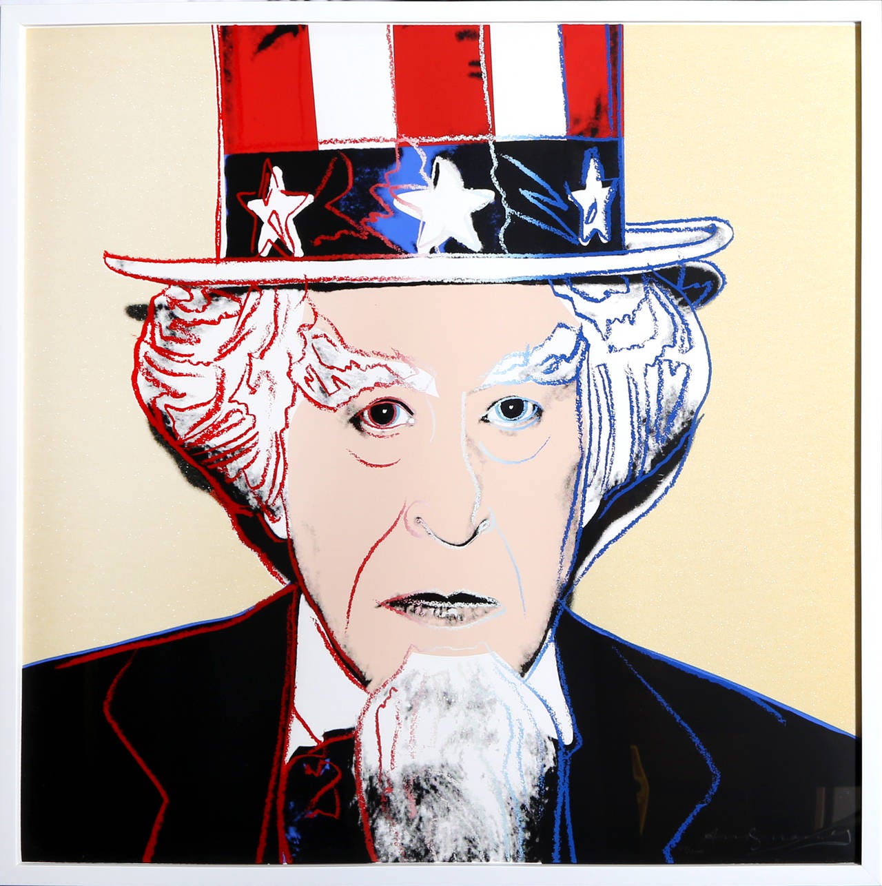 Andy Warhol Portrait Print - Uncle Sam