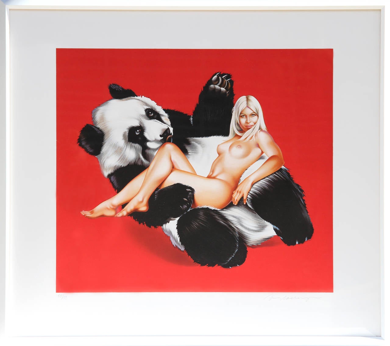 Mel Ramos Nude Print - Giant Panda