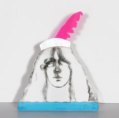 Cantante pop, escultura en técnica mixta y plexiglás de Larry Rivers
