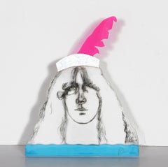 Pop Singer, technique mixte et sculpture en plexiglas de Larry Rivers