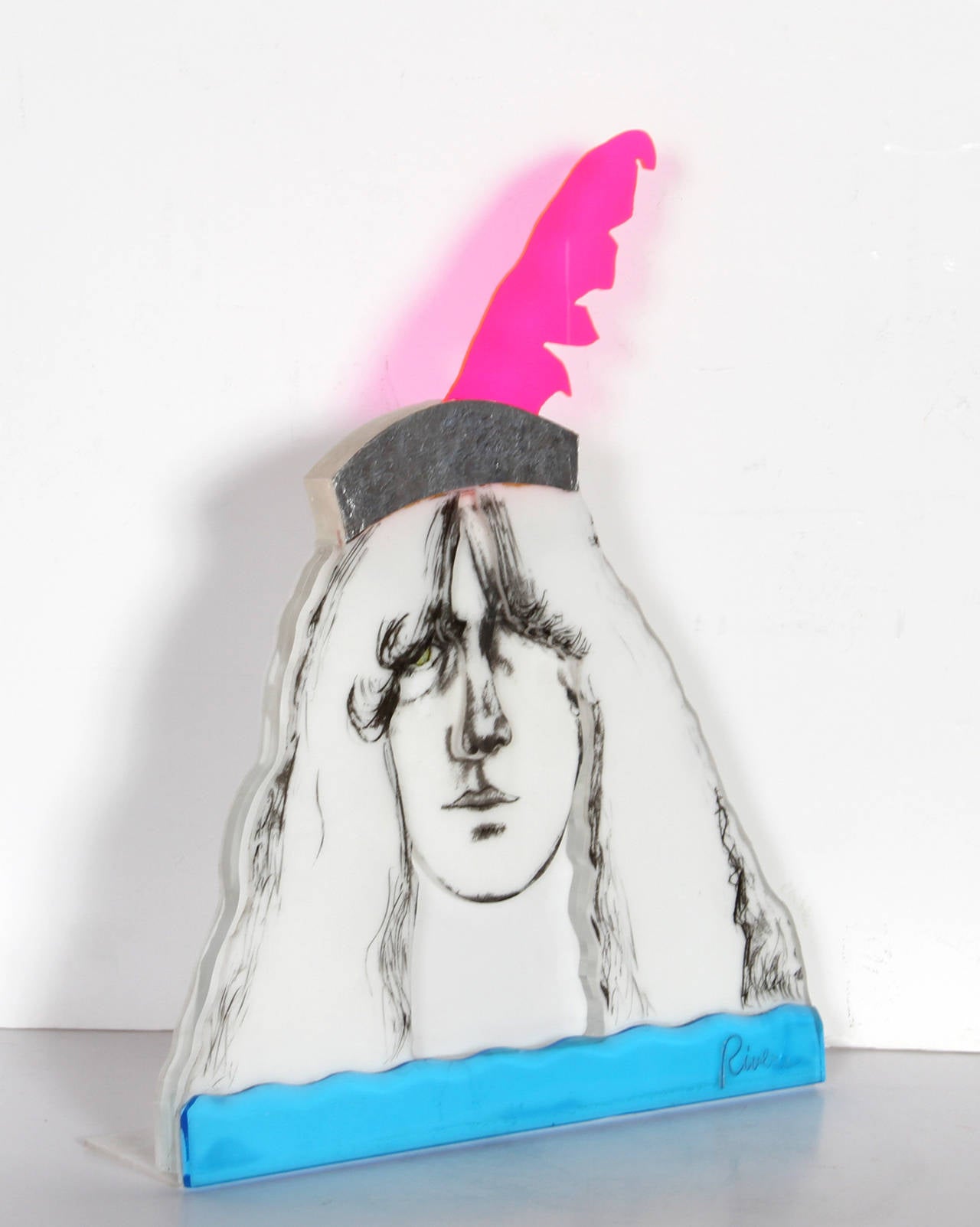 Pop Singer, Mixed Media and Plexiglass Sculpture by Larry Rivers For Sale 1