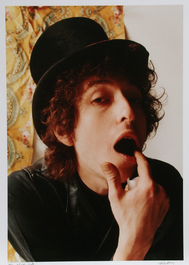 Jerry Schatzberg Portrait Photograph - Tooth (Bob Dylan), Photograph by Schatzberg