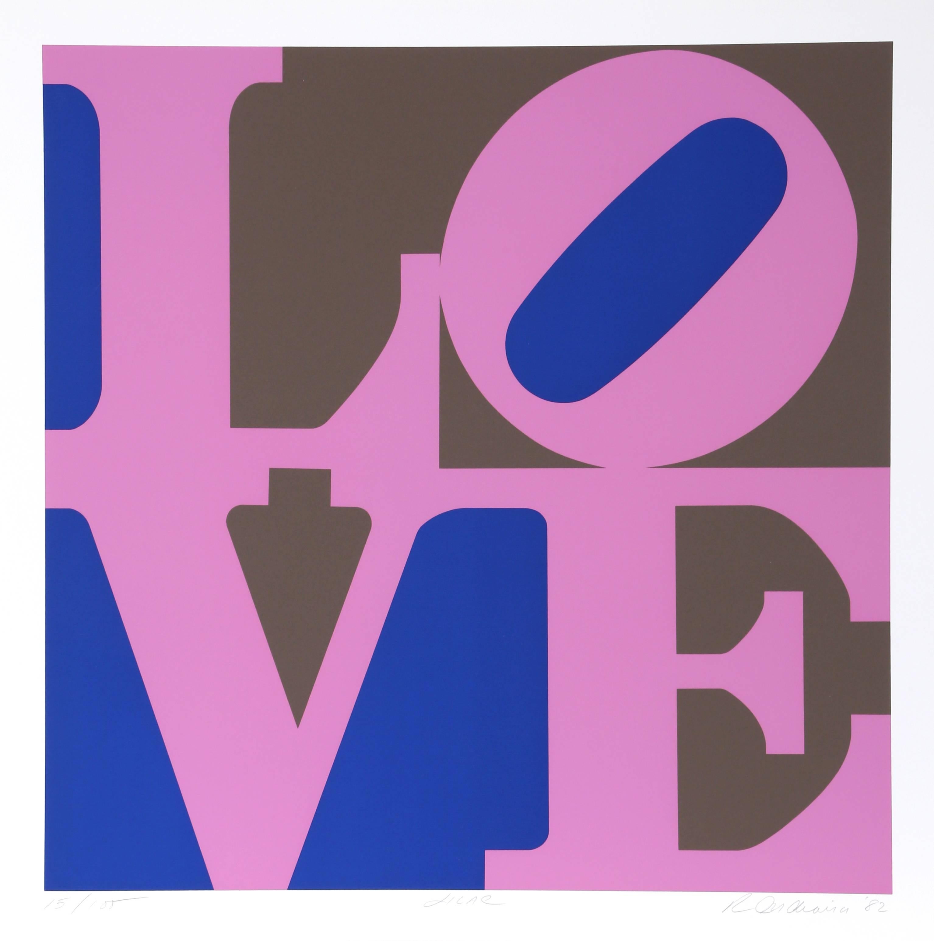 Der Garten der Liebe (Sechser-Suite) – Print von Robert Indiana