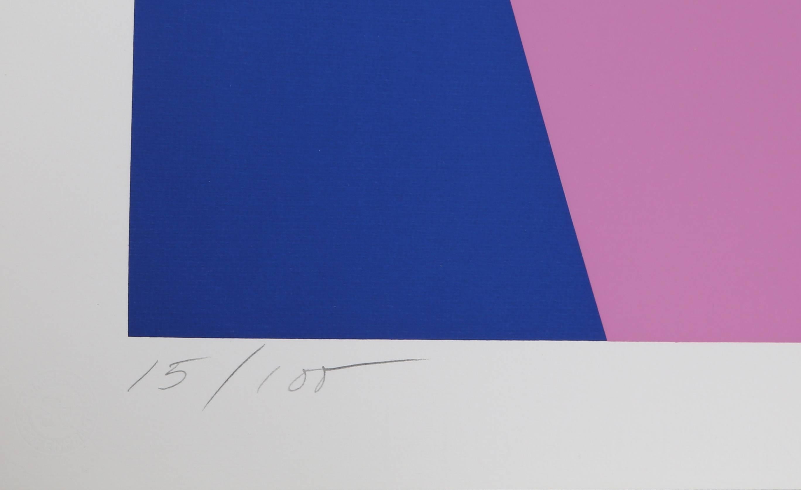 Der Garten der Liebe (Sechser-Suite) (Beige), Abstract Print, von Robert Indiana