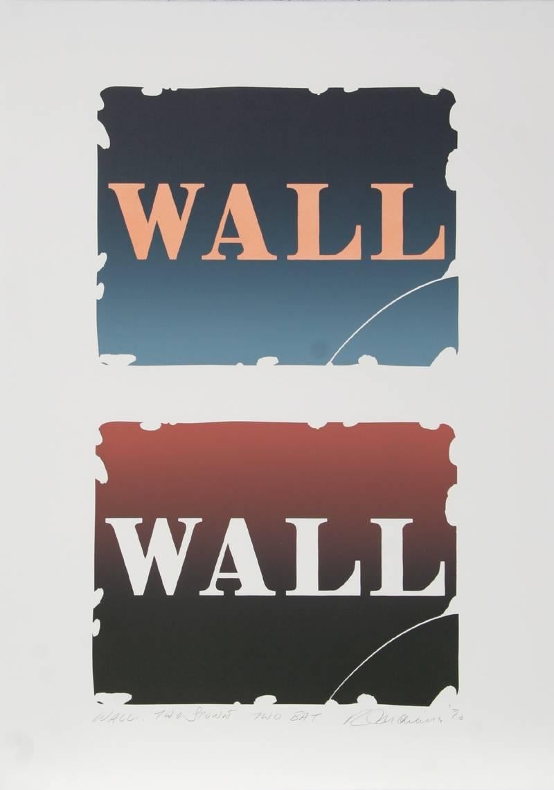 Wall: Two Stone, Suite of Four Lithographs by Robert Indiana 1