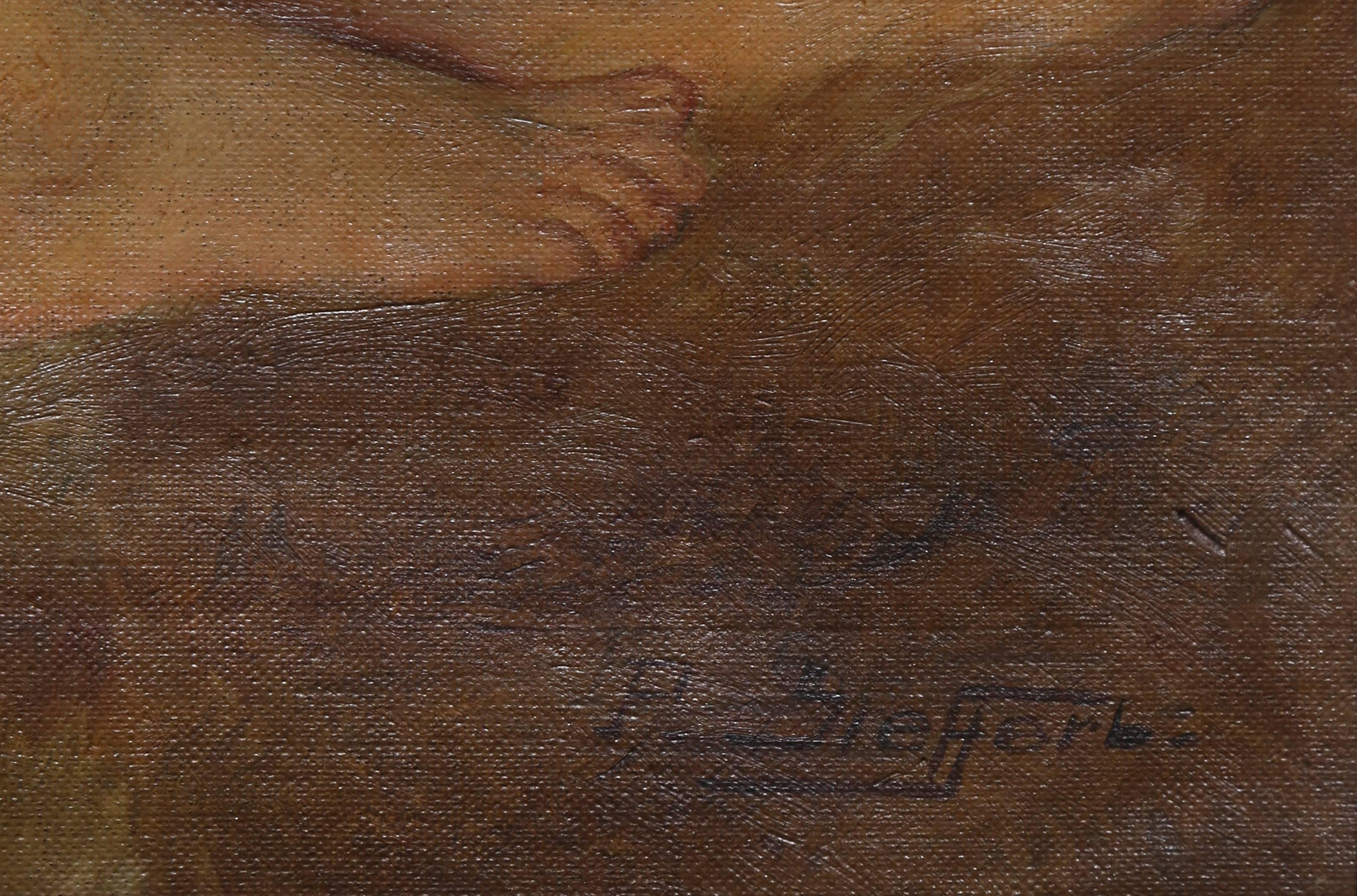 Reclining Nude - Painting by Paul Sieffert