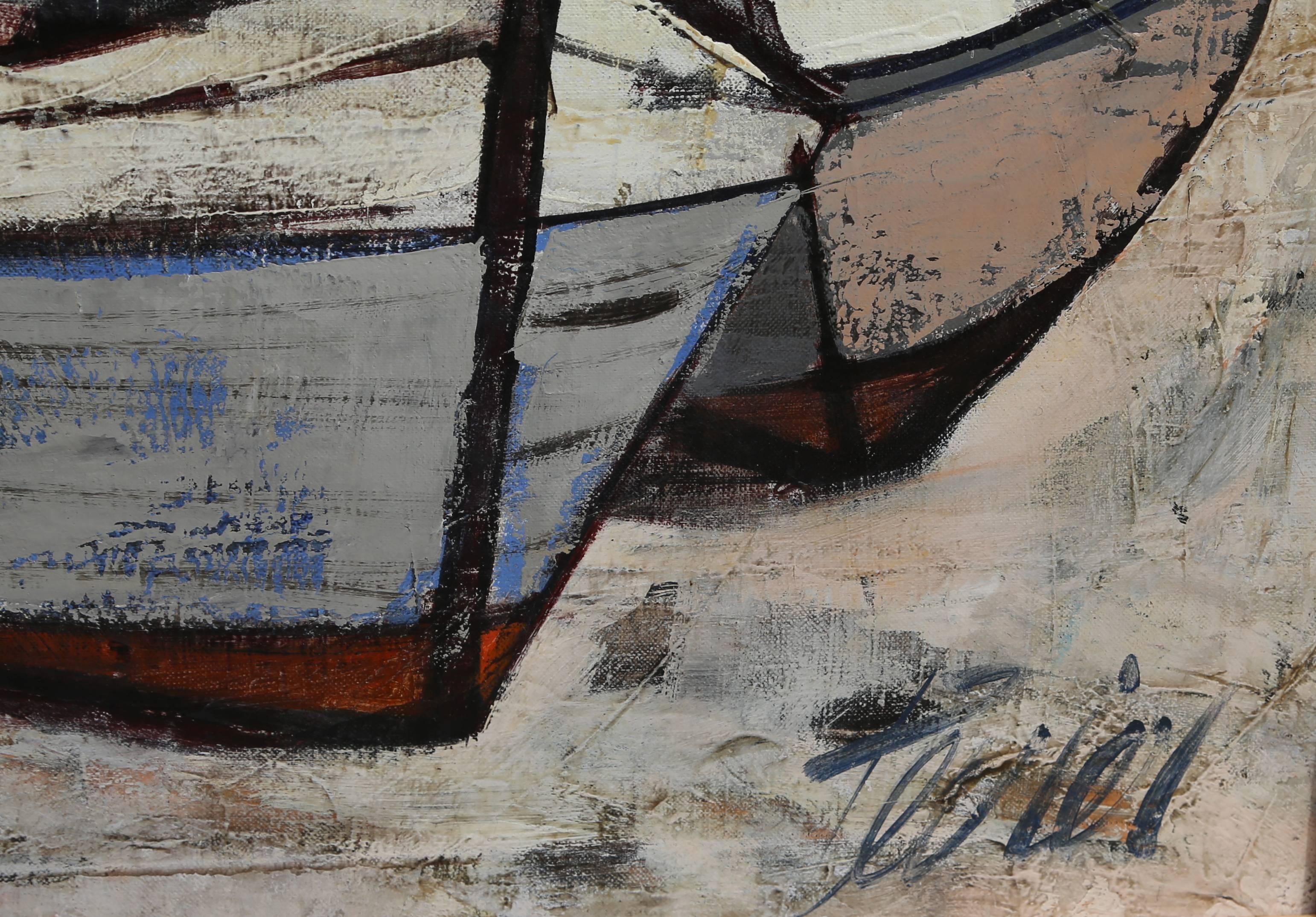 Le Bord de la Mer, Óleo moderno de Charles Levier en venta 1
