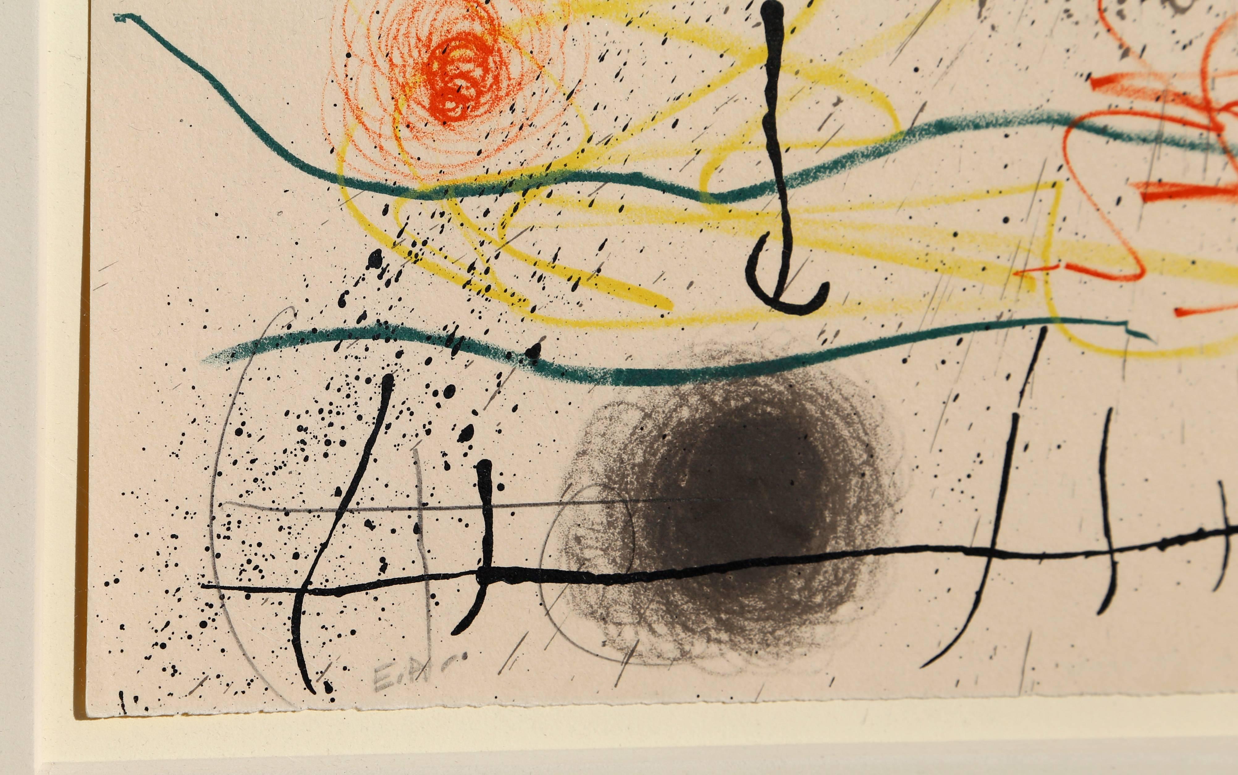 Quelques Fleurs pour des Amis - Modern Print by Joan Miró