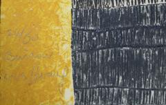 Burrow, Abstract Mezzotint by Kyu-Baik Hwang