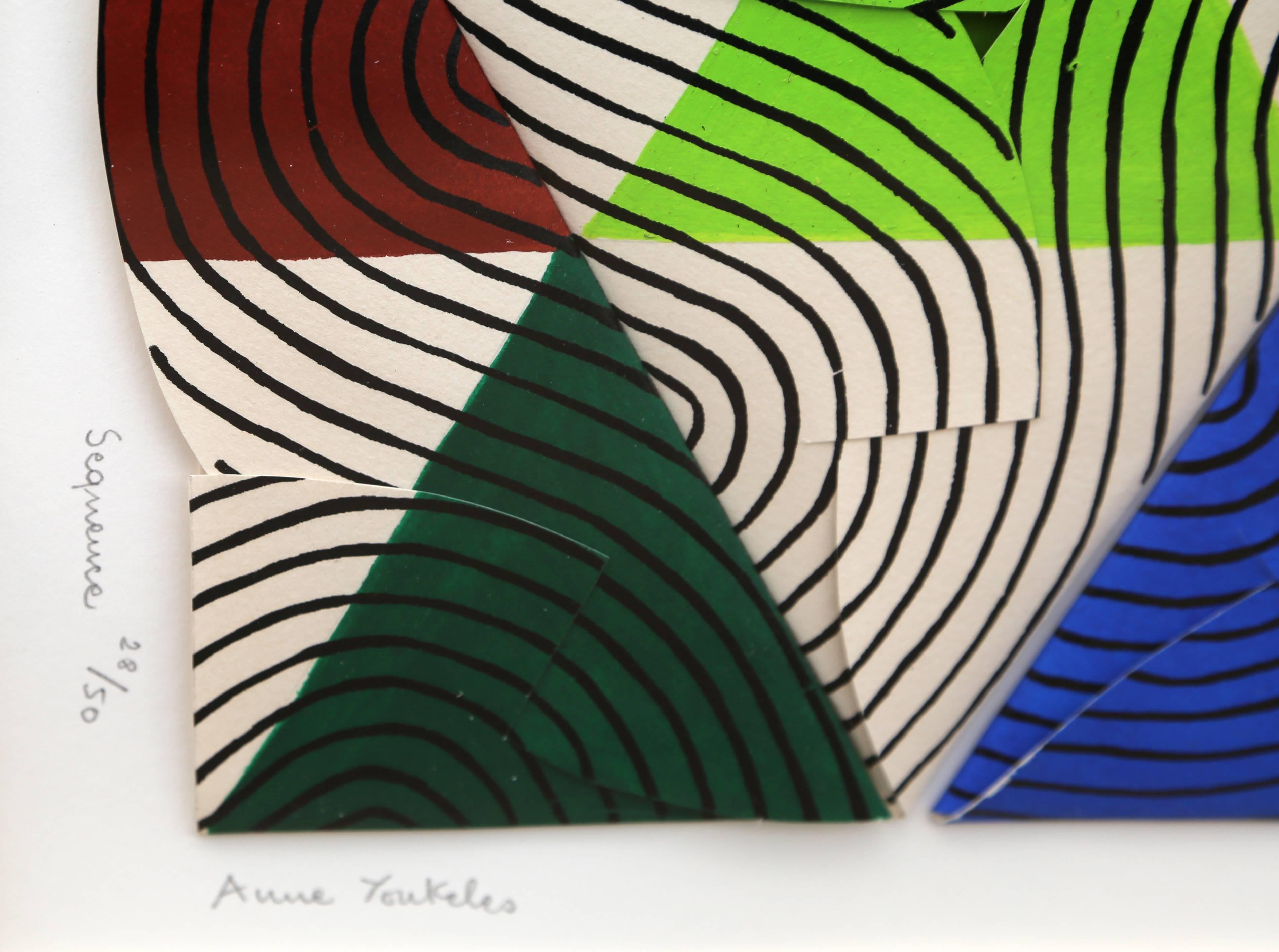 Sequence - Gray Abstract Print by Anne Youkeles