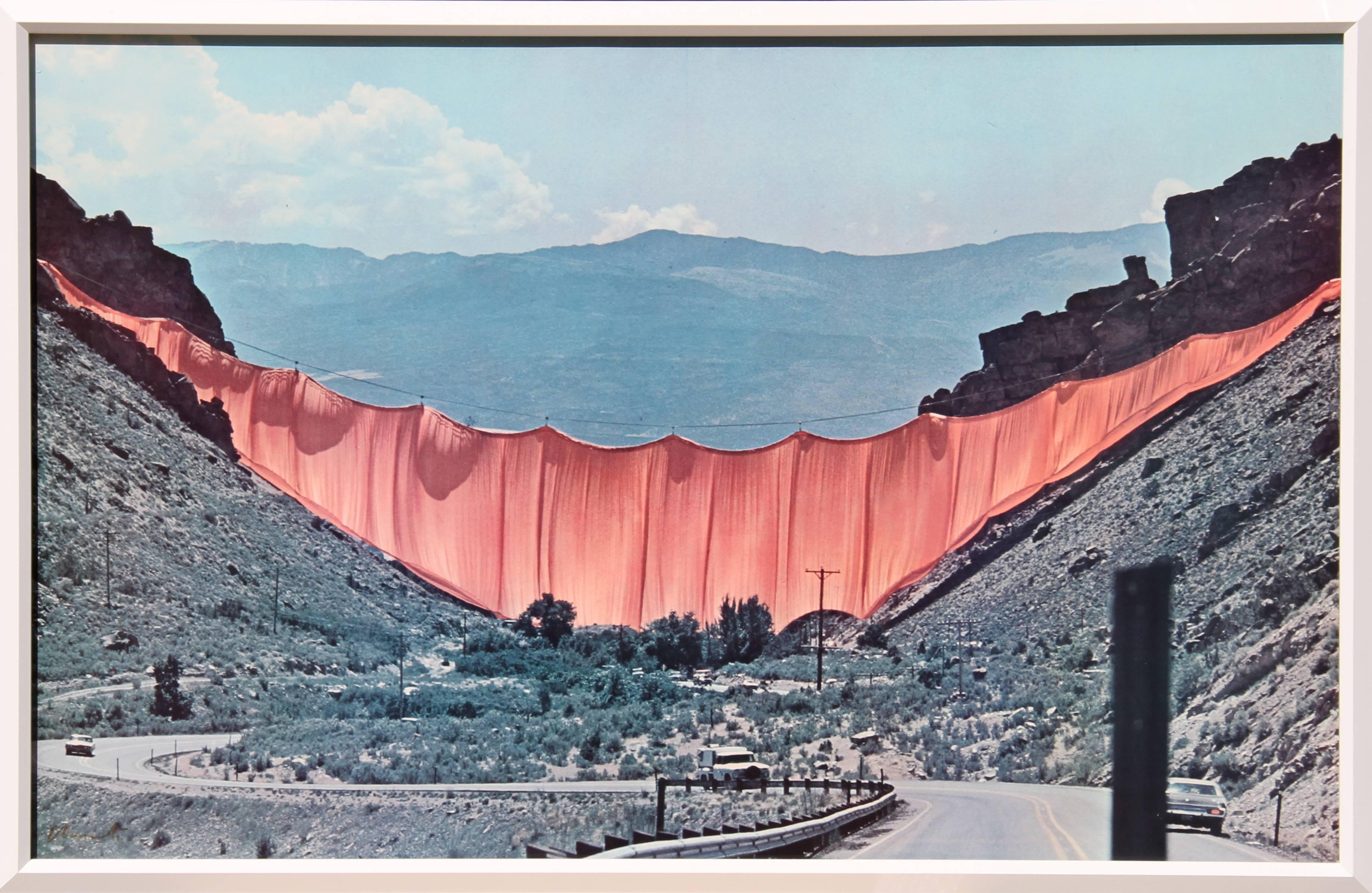 Valley Curtain, Rifle Colorado - Print by Christo and Jeanne-Claude