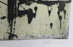 Abstract Expressionist Etching by Harry Hoehn, c1963