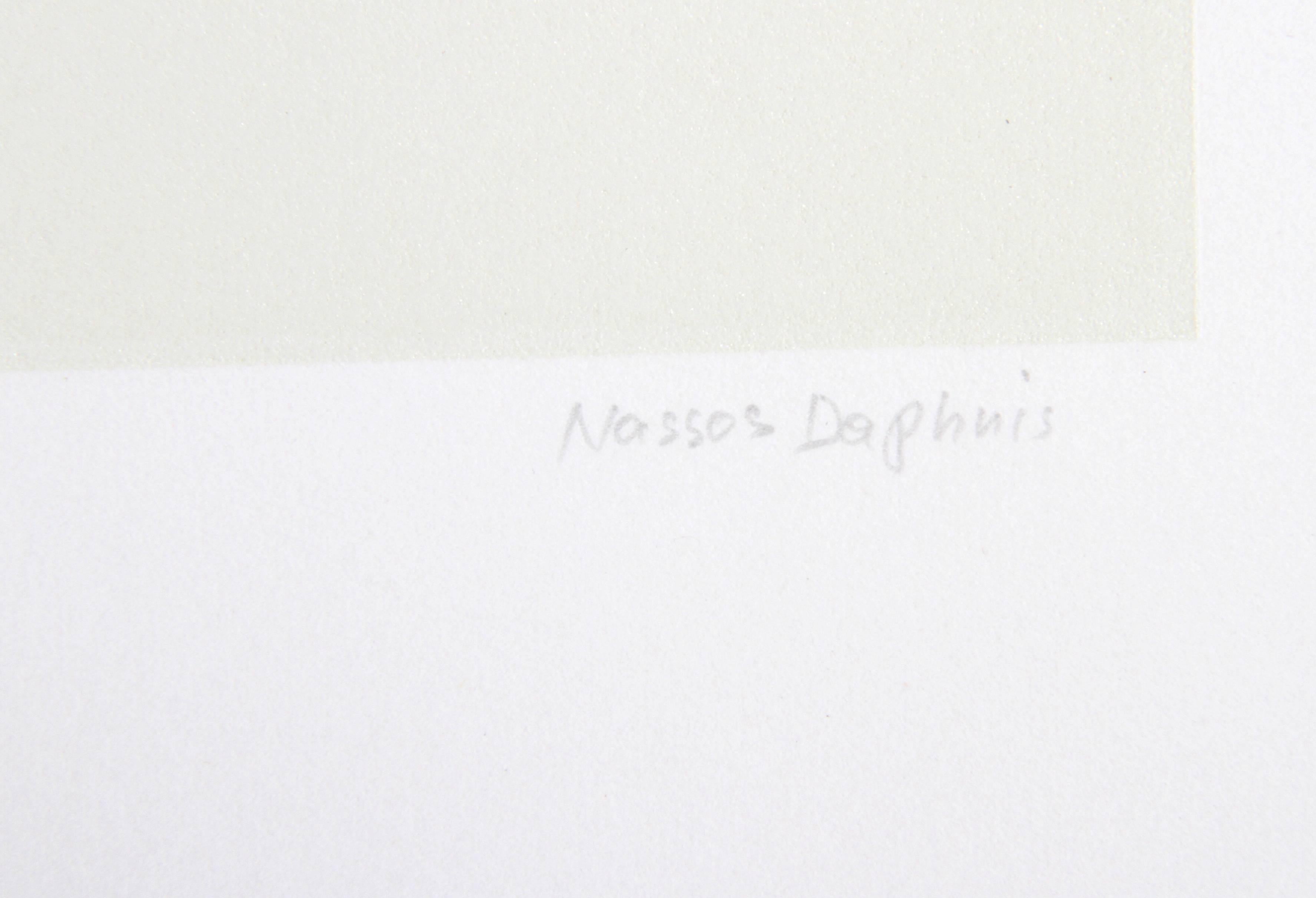 SS 27-76, Minimalistischer Siebdruck von Nassos Daphnis im Angebot 1
