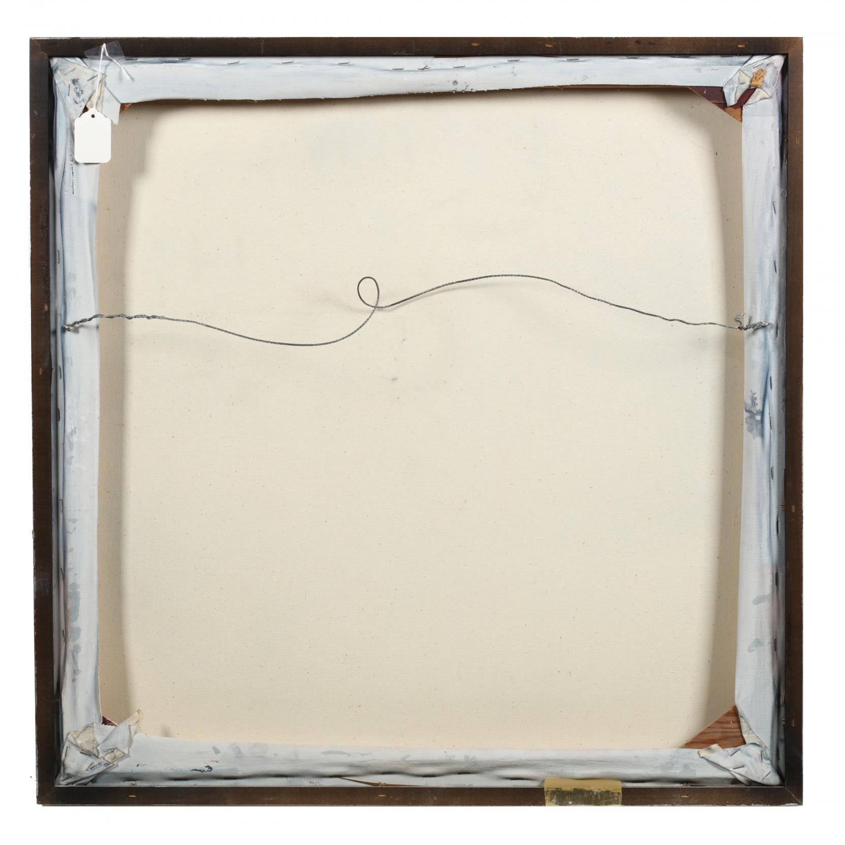 Kugel 1, Geometrisches abstraktes Acrylgemälde auf Leinwand von Patrice Breteau im Angebot 1