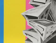 Sentido y sensibilidad, serigrafía abstracta de colores de Deborah Kass