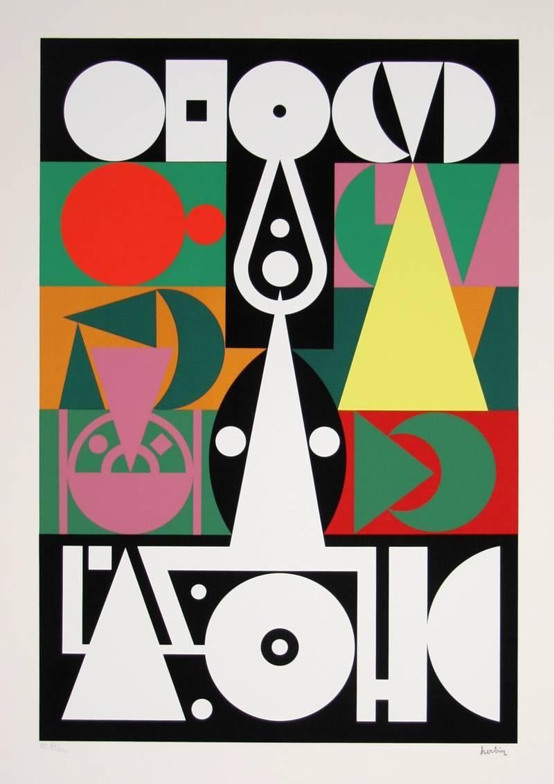 Auguste Herbin Abstract Print - Alphabet Plastique I
