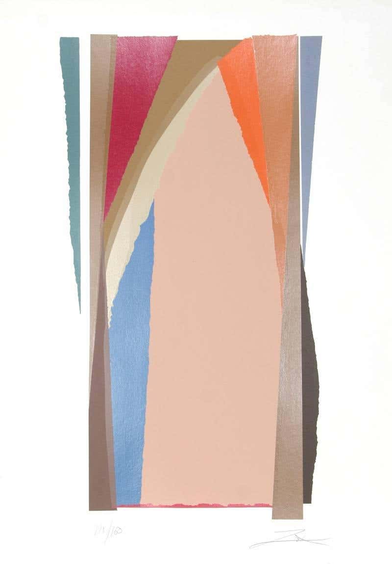 Bonac I, Abstract Expressionist Screenprint by Larry Zox