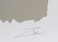 Grey Sweep II, Abstract Expressionist Screenprint by Larry Zox