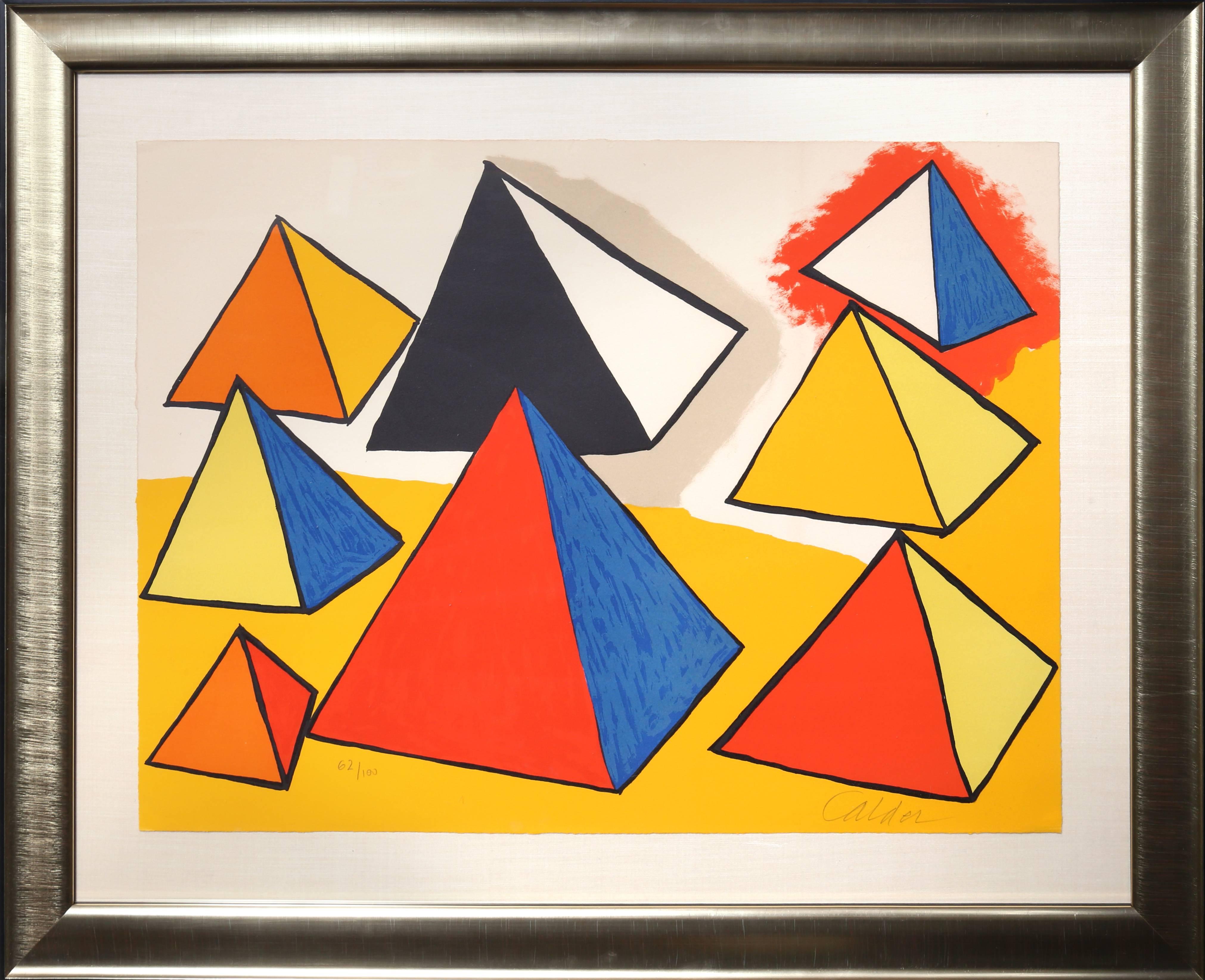 Alexander Calder Abstract Print - Homage to Euclid