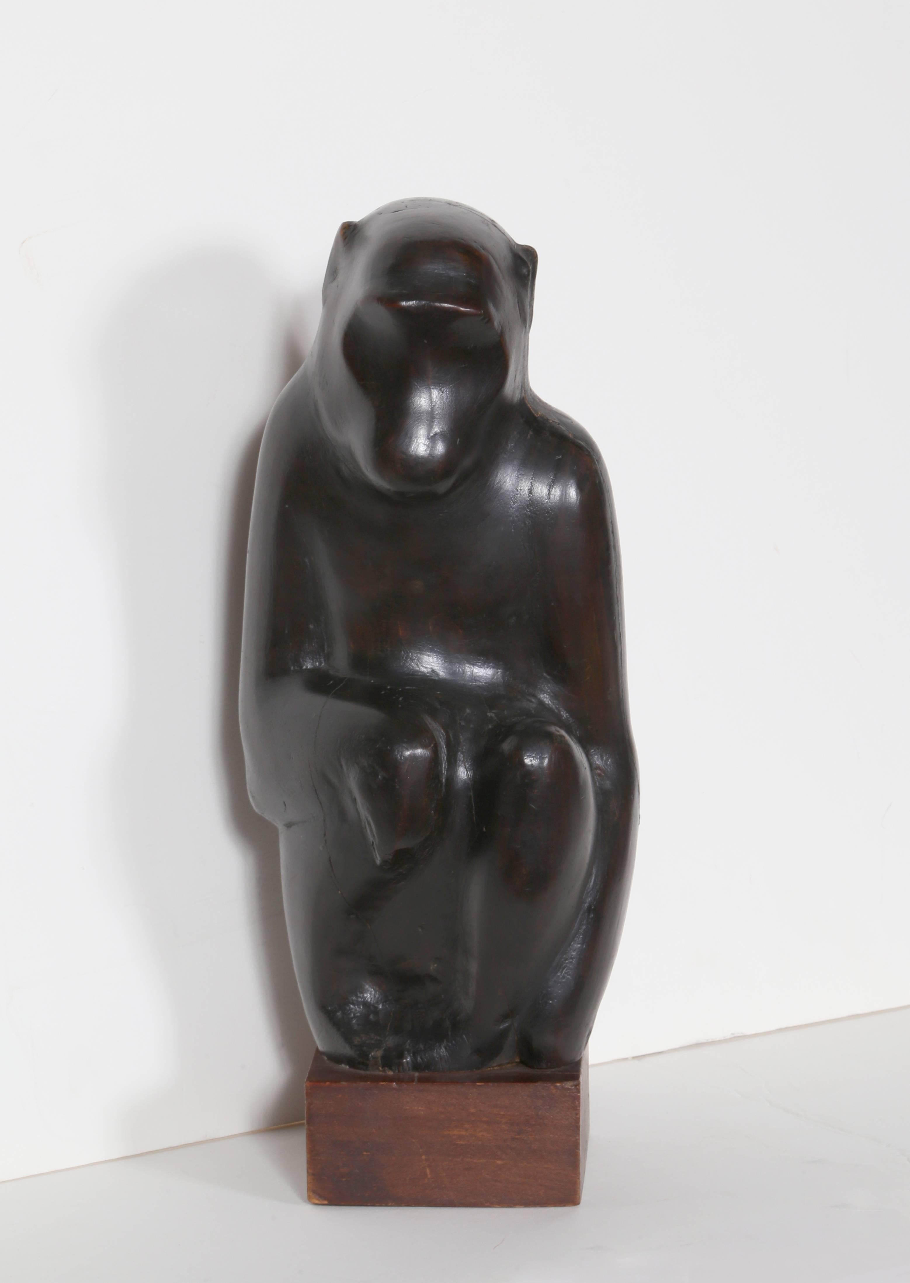 George Zachary Constant Figurative Sculpture - Monkey