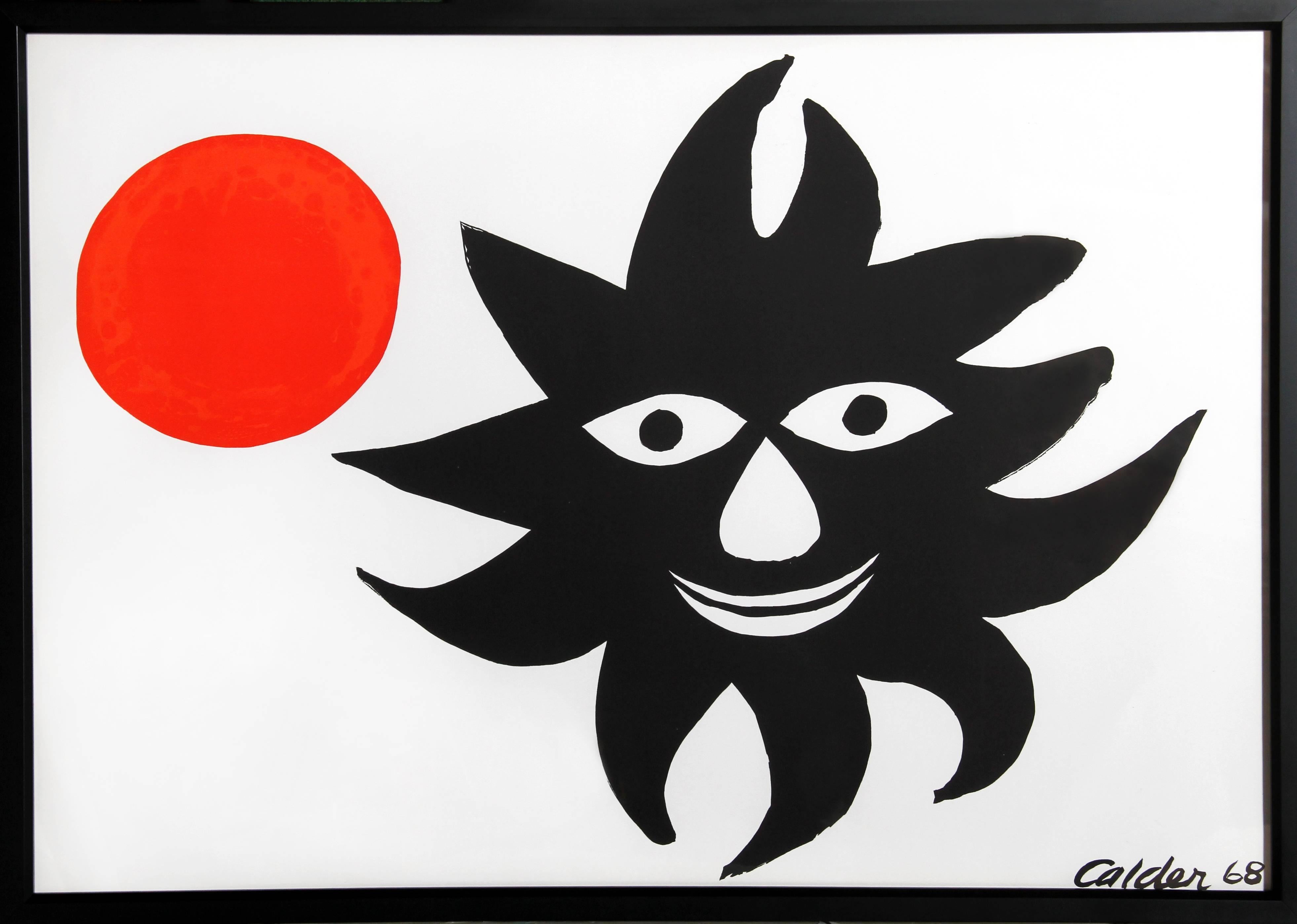 Alexander Calder Figurative Print - Red Sun