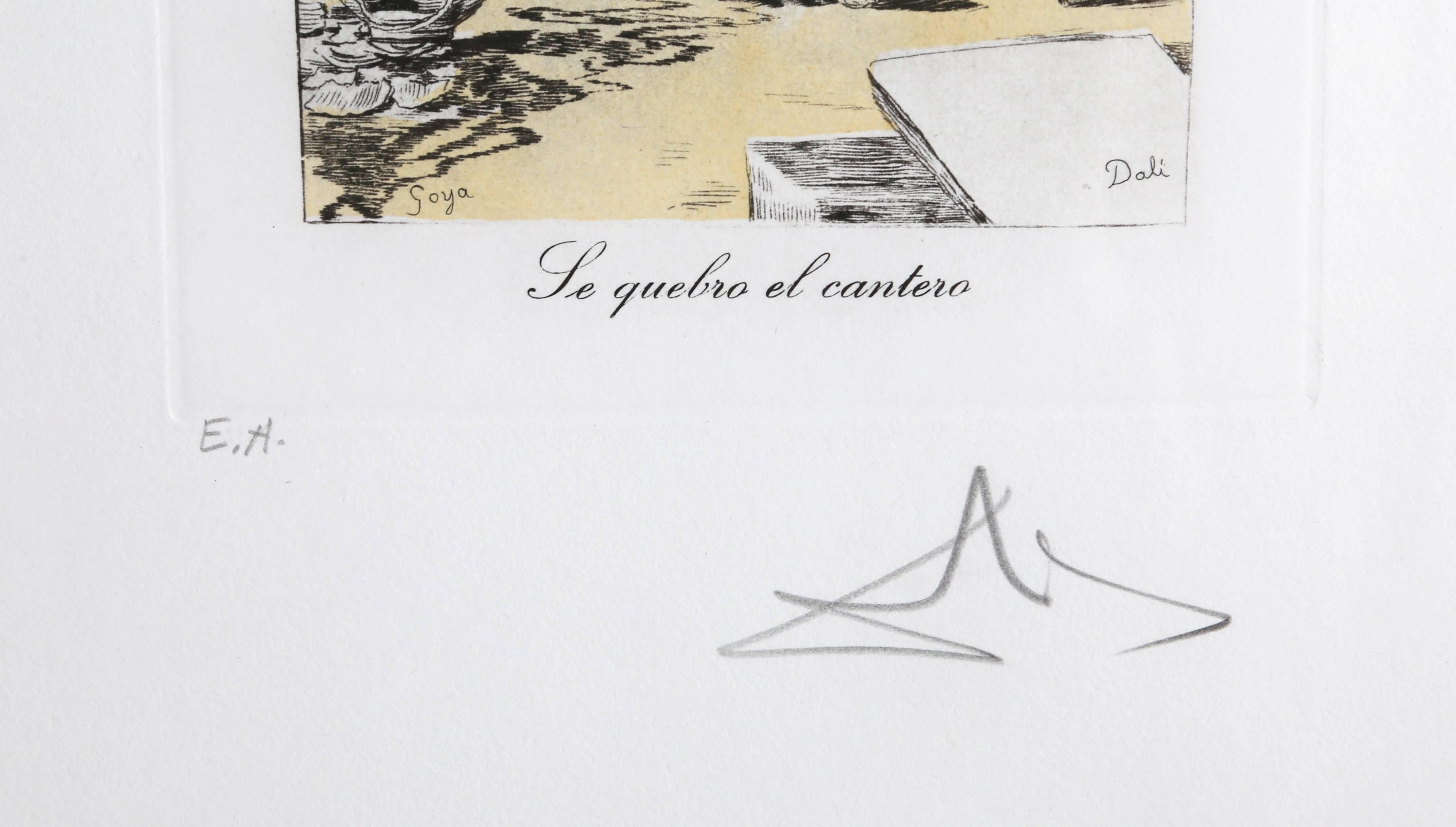 Le Quebro el Cantero from Les Caprices de Goya - Print by Salvador Dalí