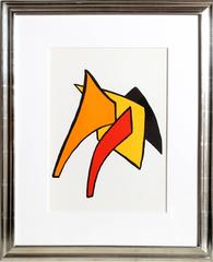 Stabiles V from Derriere Le Miroir, Abstract Lithograph by Alexander Calder
