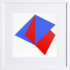 Untitled - Composition in Blue and Red I