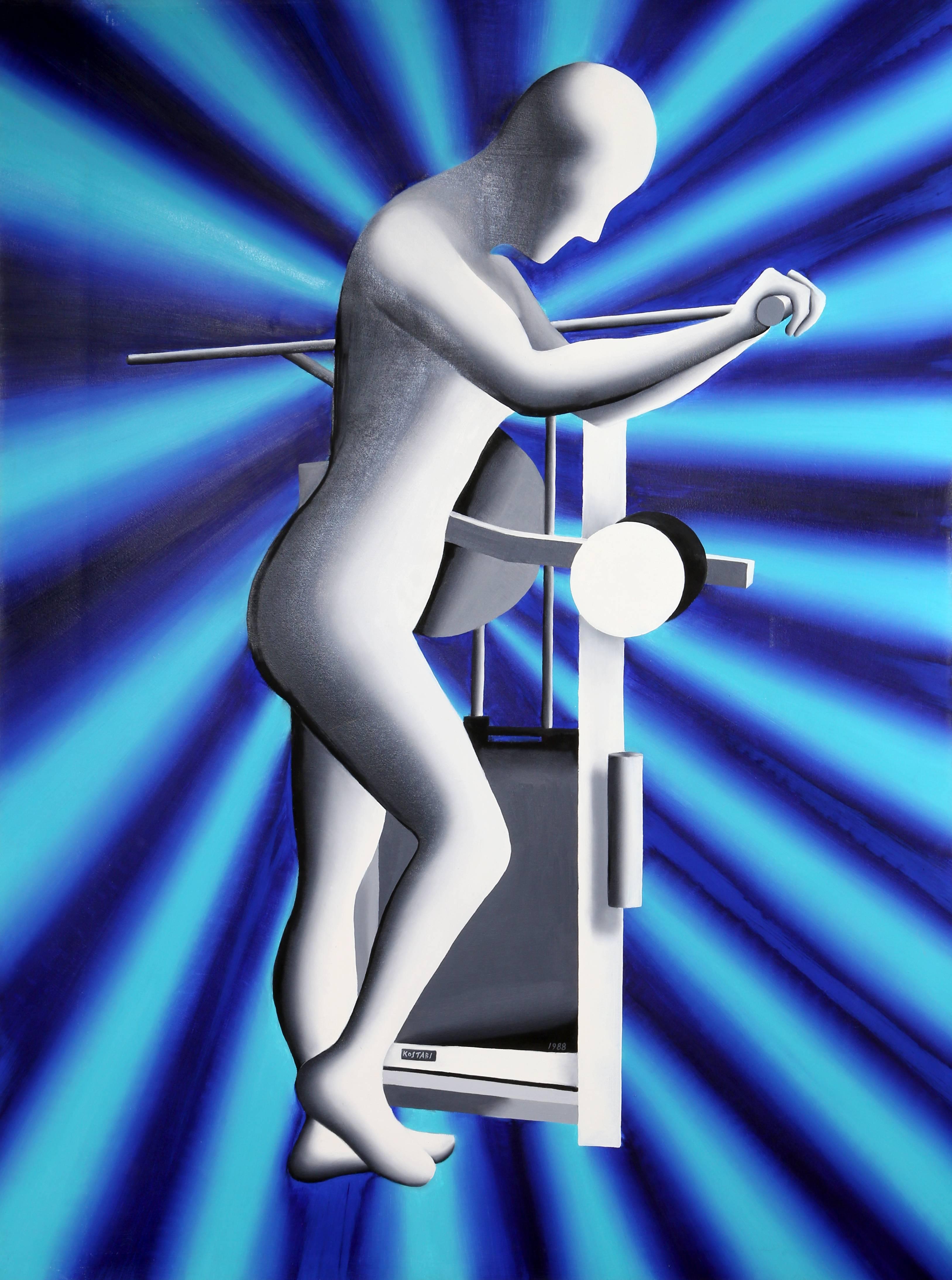 Mark Kostabi Figurative Painting - The Re-Articulation of the Feminine Form