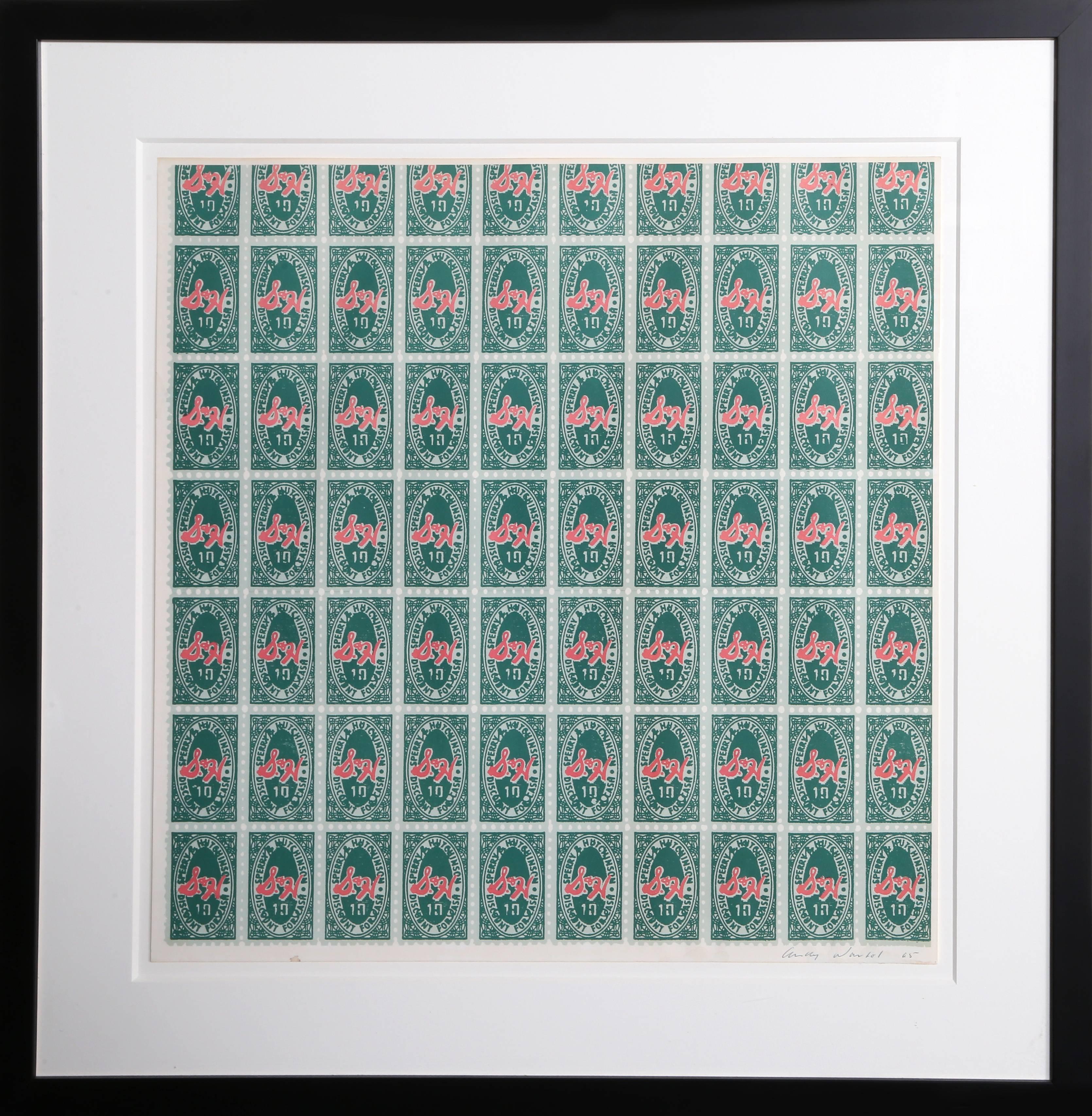 Andy Warhol Abstract Print - S&H Green Stamps (FS. II.9)