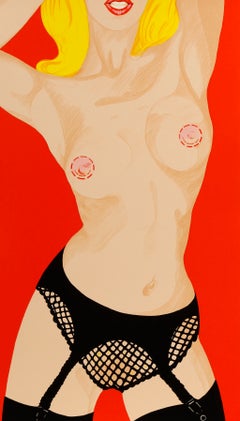 Black Garter, Signed Pop Art Screenprint by Bob Pardo