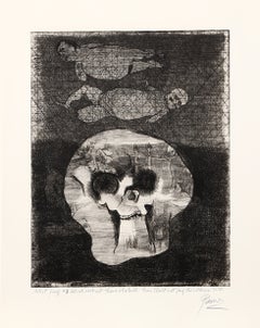 „Töte nicht, helfe denen nicht, die versagen“, 1963, signiert als Radierung von Peter Paone