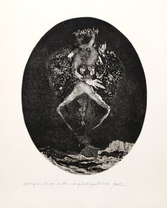 No Images Nor Idols Make for Robert, 1963 Signed Etching by Peter Paone
