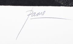 Portrait d'Ambrose Bierce, 1963. Gravure surréaliste signée de Peter Paone