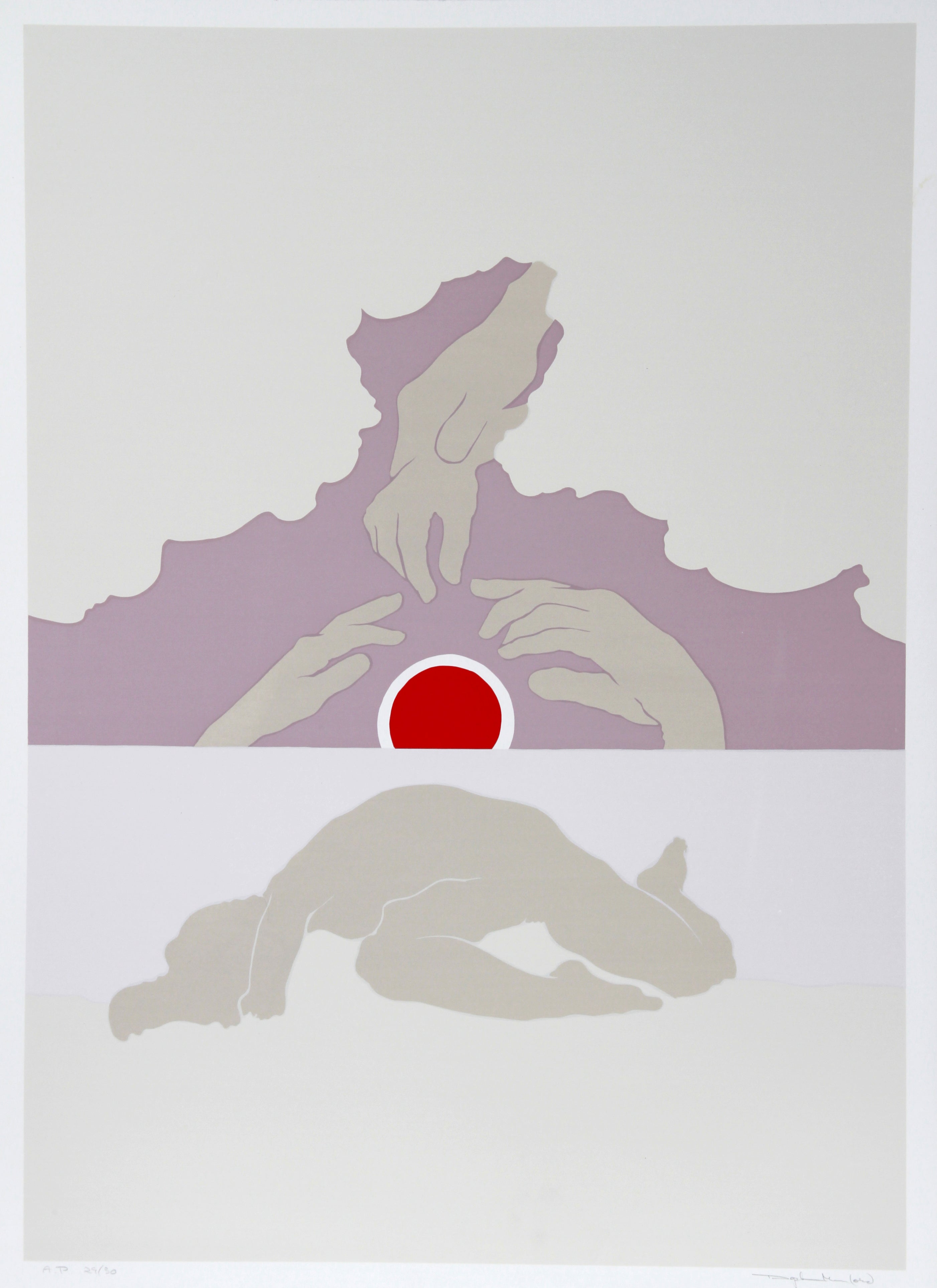 July Sunset by Daphne Mumford, American (1934)
Date: Circa 1978
Screenprint, Signed and Numbered in Pencil
Edition of 200, AP 30
Image Size: 29 x 20.5 inches
Size: 30 in. x 22 in. (76.2 cm x 55.88 cm)