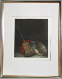 Broom, 1973 – Mezzotinta realista firmata da Tomoe Yokoi