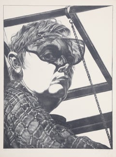 Autorretrato, 1974. Litografía fotorrealista firmada por Jack Beal