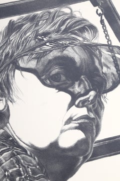 Autorretrato, 1974. Litografía fotorrealista firmada por Jack Beal