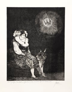 Thou Shalt No God but One Adore, 1963 Signed Etching by Peter Paone