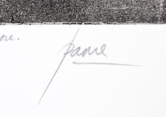 „Du sollst keinen anderen Gott anbeten als den einen“, 1963, signierte Radierung von Peter Paone