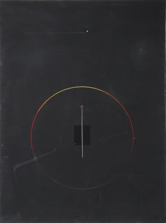 Adam Zohan 1 34-a, 1979 Signed Minimalist Oil Paint by Robert Einbeck
