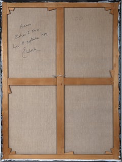 Adam Zohan 1 34-a, 1979 Signed Minimalist Oil Paint by Robert Einbeck