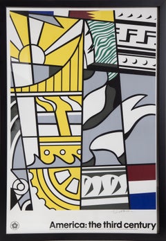 Stampa “Bicentennial”, poster serigrafato e autografato da Roy Lichtenstein