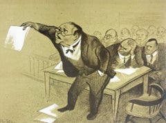 « Arbitrage », tirage signé de William Gropper