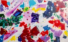 Homenaje a Sam Francis, cuadro abstracto firmado por Sylvia Roth