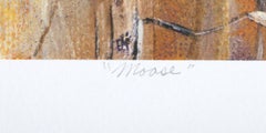 Alci nel Maine, stampa autografata di Sylvia Roth