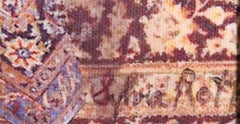 Naturaleza muerta con alfombra persa, cuadro de Sylvia Roth