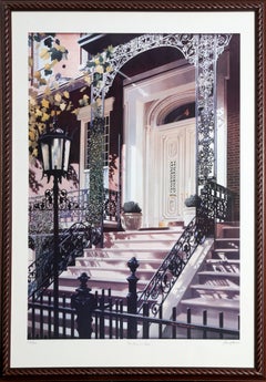 Streetside, Signed and Numbered Photorealistic Lithograph by Harry Devlin