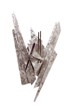 „Neptune“, abstrakte Aluminiumskulptur von Janet Indick
